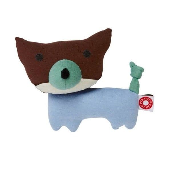Hochet Renard Bleu Philip Franck & Fischer - Doudou Coton Bio Gots