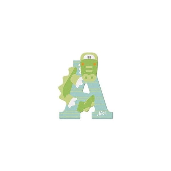 Lettre en bois Animaux A comme 'Alligator' 8 cm Sevi 1831 -