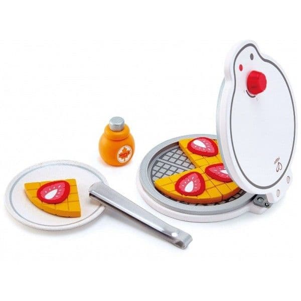 Dinette en bois service à gaufres gaufrier blanc Hape® - Jouets en b