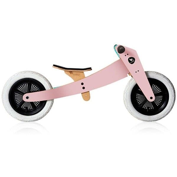 Draisienne en bois Wishbone Bike 2 en 1 Classic Rose - Draisienne 2