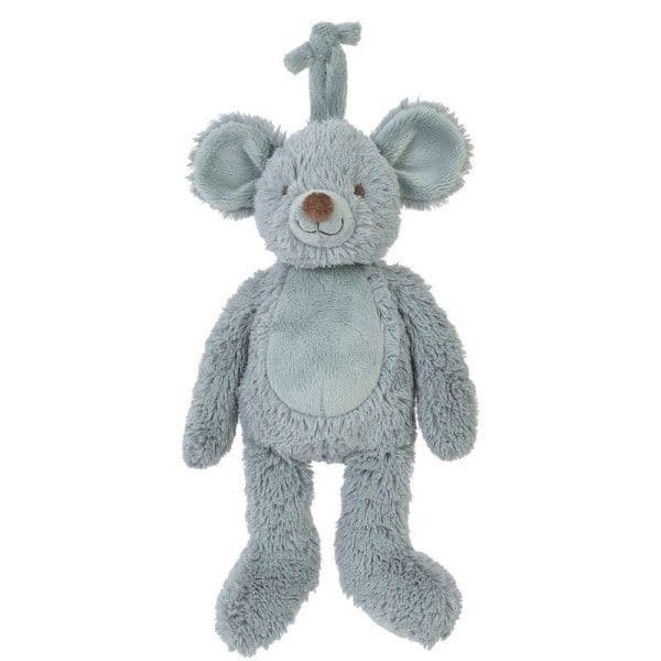 Peluche musicale Souris Grise Mel 26 cm Happy Horse - Doudou musical