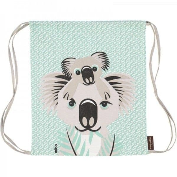 Sac de Gym Maternelle Vert d'eau Koala Coq en Pâte® - Gym Maternelle