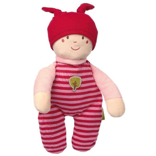 Poupée de Chiffon Lutin Rose 25 cm coton bio Sigikid® - Doudou P