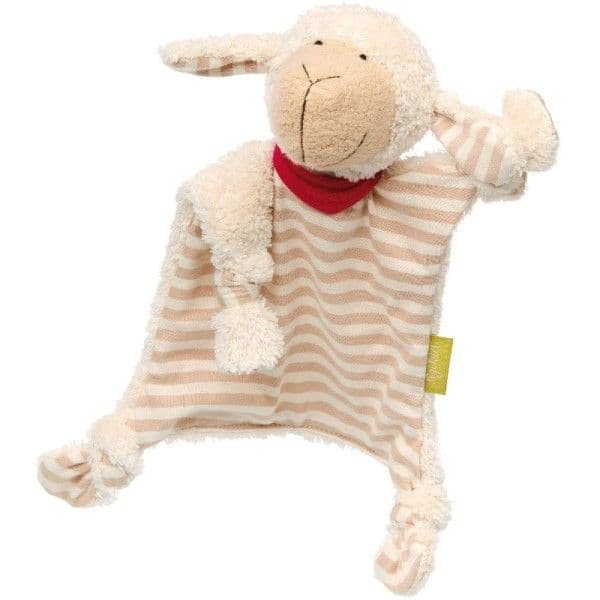 Doudou Plat chiffon Sigikid® Mouton 24cm Jersey velours - Coton Bio