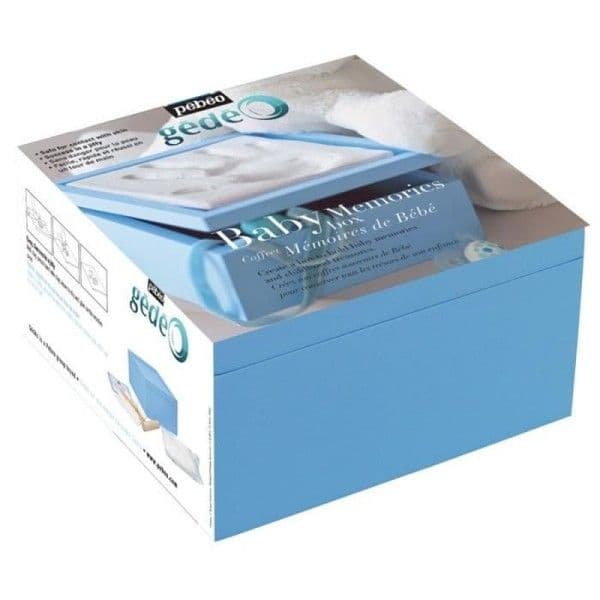 Coffret Empreintes & souvenirs de bébé Gédéo Pébéo® Bleu - Pâte à emp