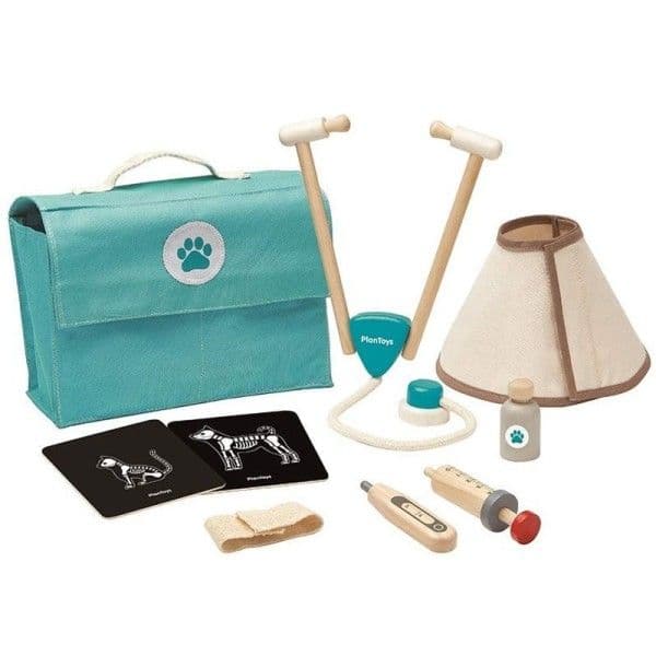Jouet en bois Ma Valise vétérinaire Plantoys® - Jouet en bois