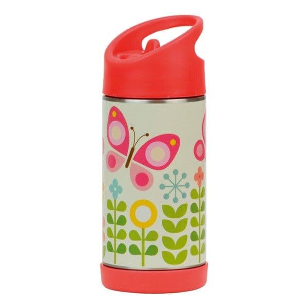 Gourde Enfant Inox Isolante 350ml Papillons Petitcollage® - Gourde