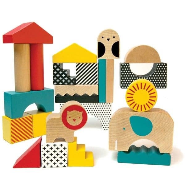 Jouet en bois Blocs 26 Animaux de la Jungle Petitcollage® - Jouet