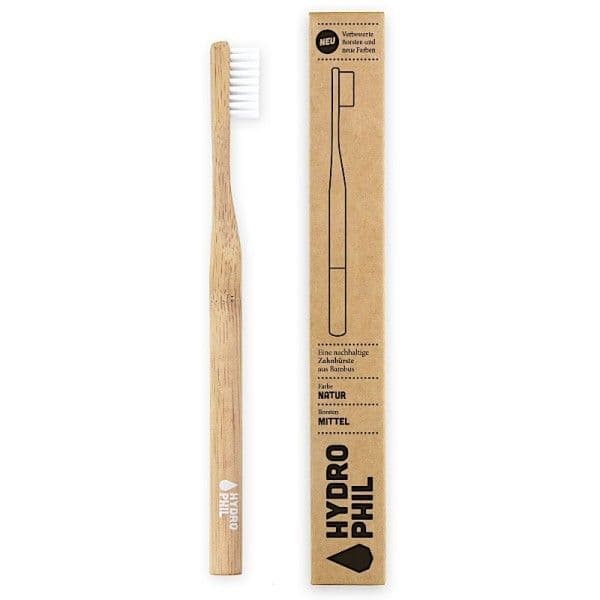 Brosse à dents en Bambou Adulte Médium Nature HydroPhil® - Co