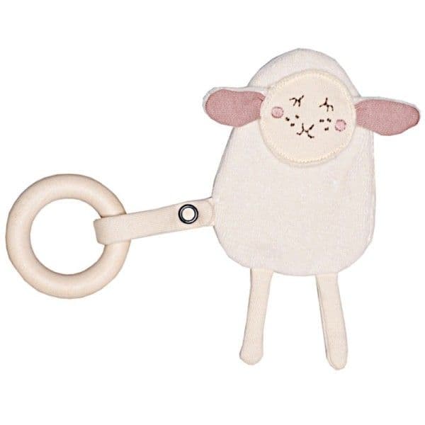 Hochet Bio & Anneau de dentition Mouton Bruissant Wooly Organic®