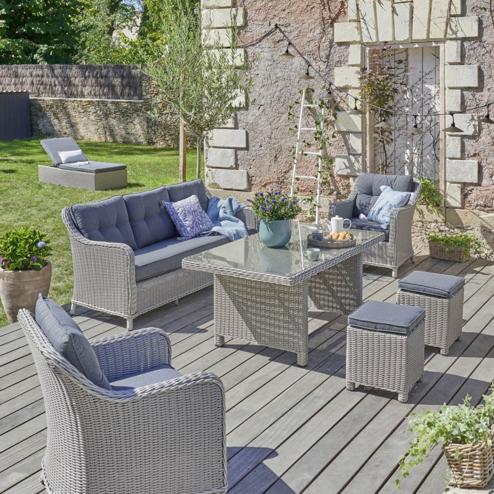 Salon de Jardin SIENNE 7 personnes Ecloz
