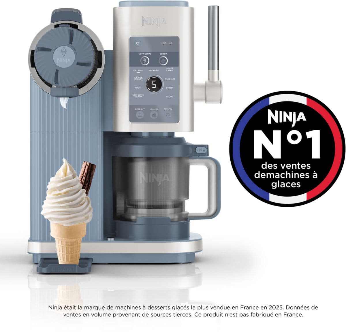 Máquina para hacer helados NINJA Creami Swirl NC702EU