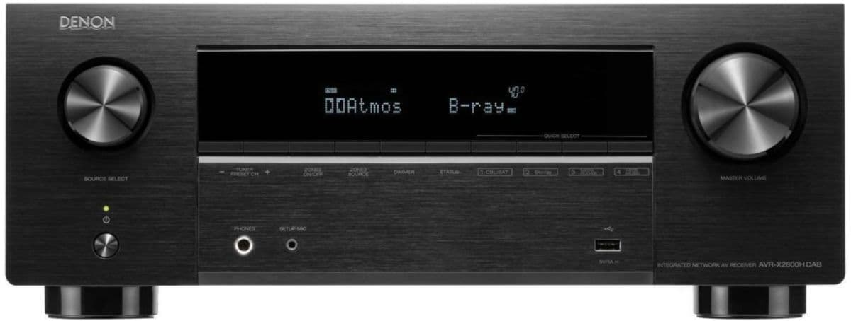 Amplificador de cine en casa DENON AVR-X2800HDAB