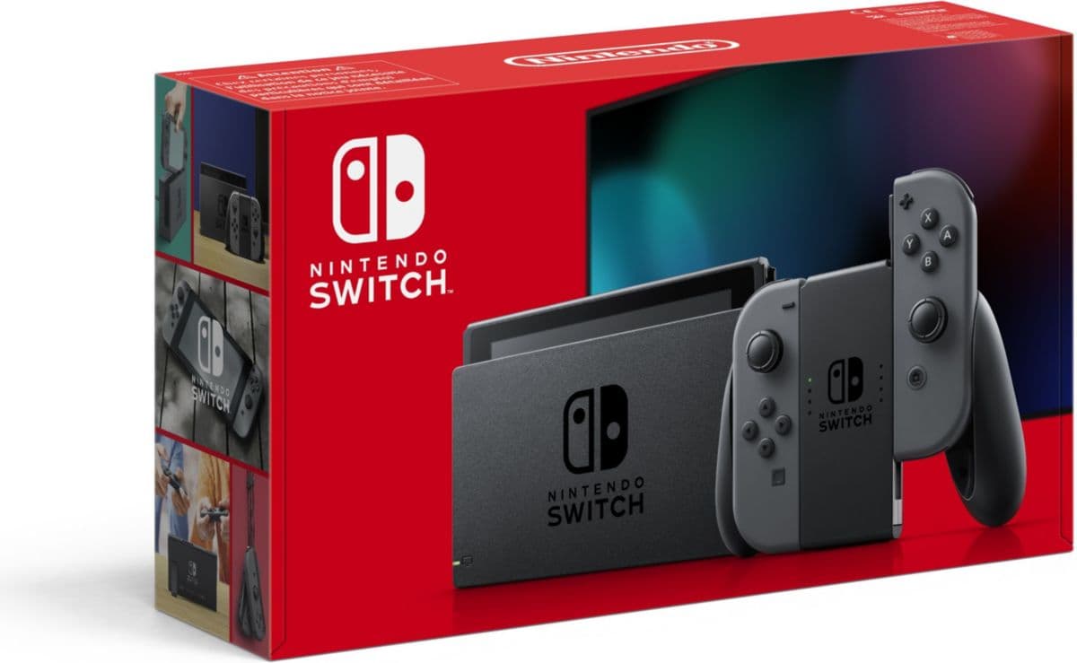Consola Nintendo Switch 2019 reacondicionada, color gris.