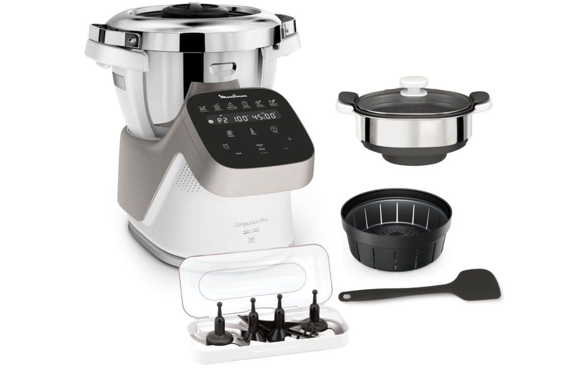 Procesador de alimentos y vaporera MOULINEX Companion Pro YY5286FG