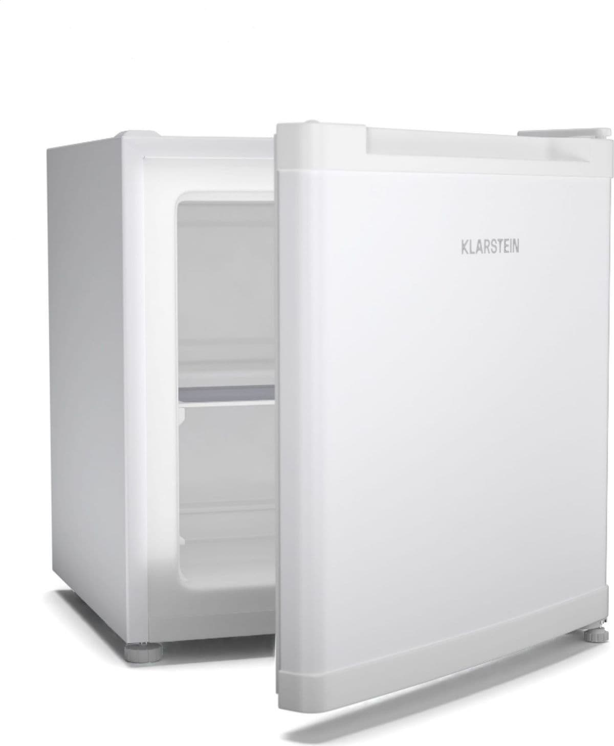 Mini congelador 2 en 1 KLARSTEIN Irene de 31 L, compacto, de bajo consumo, color blanco.
