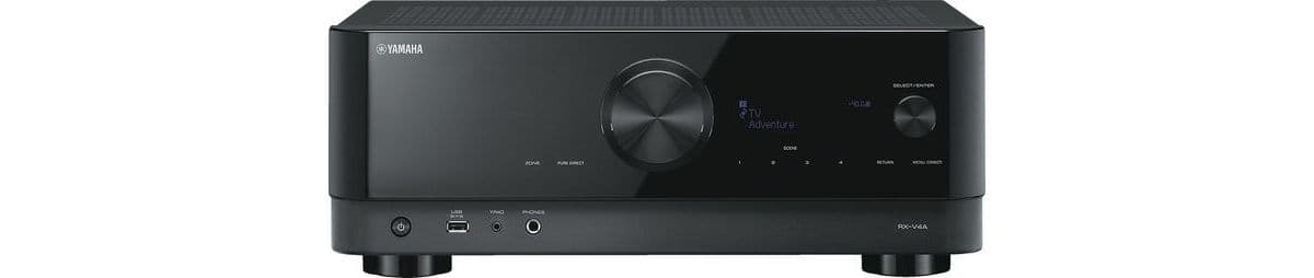Amplificador de cine en casa YAMAHA MusicCast RX-V4A negro