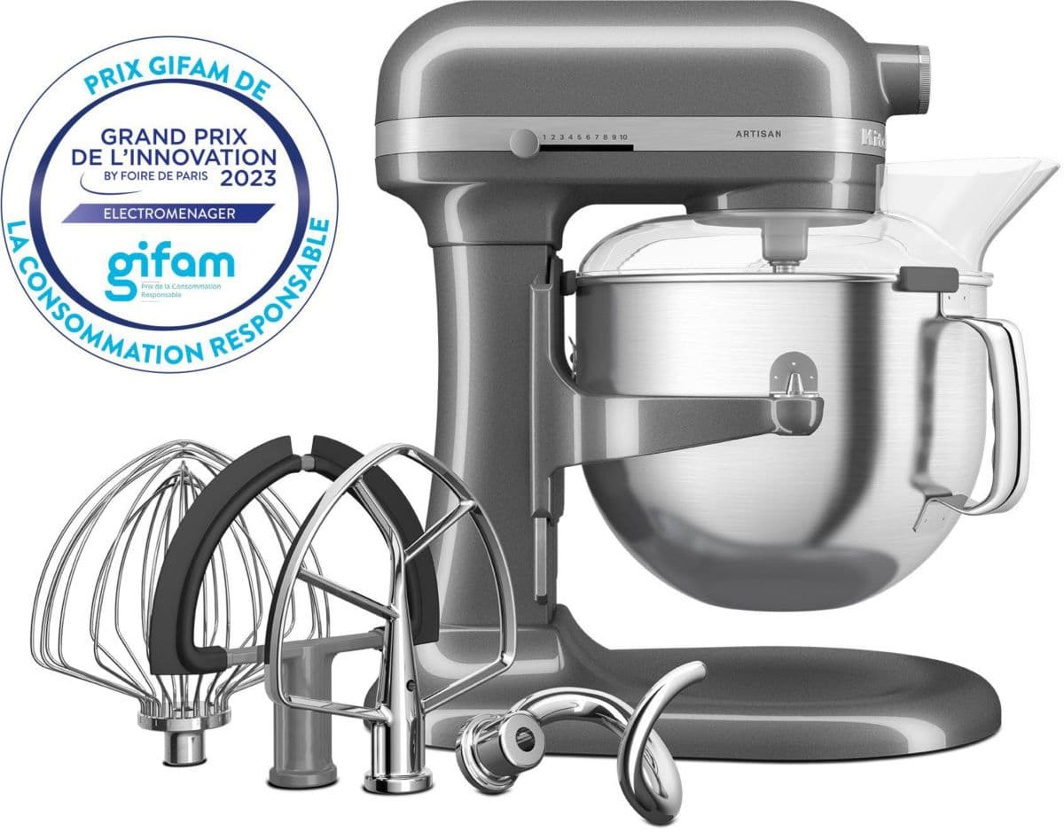 Batidora de pie KITCHENAID 5KSM70SHXEMS, color gris peltre