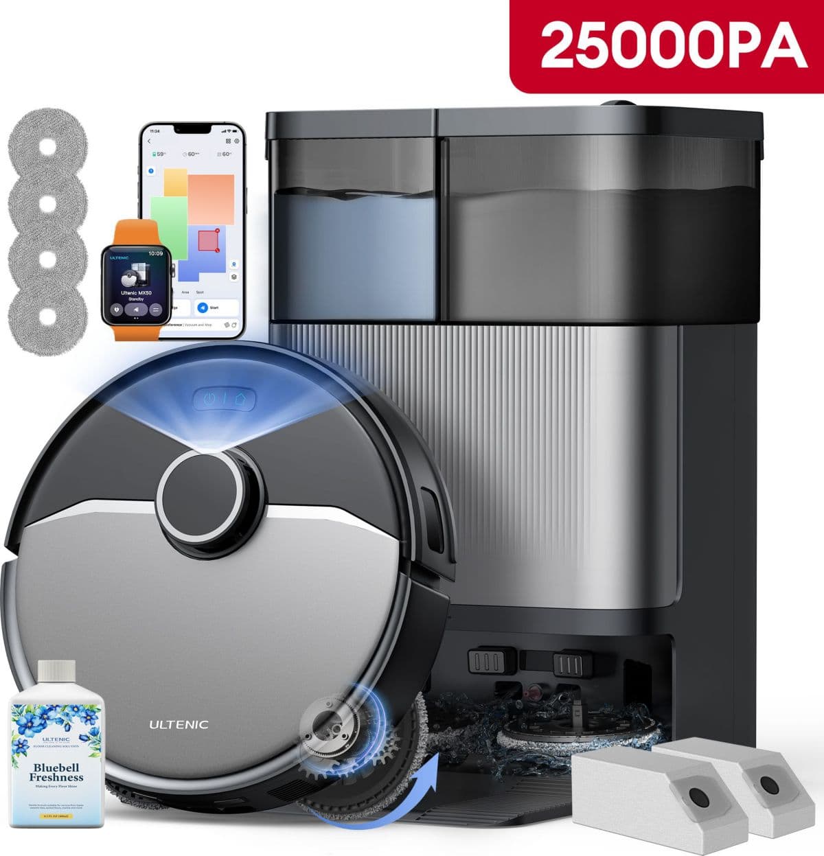 Robot aspirador y fregona ULTENIC M50