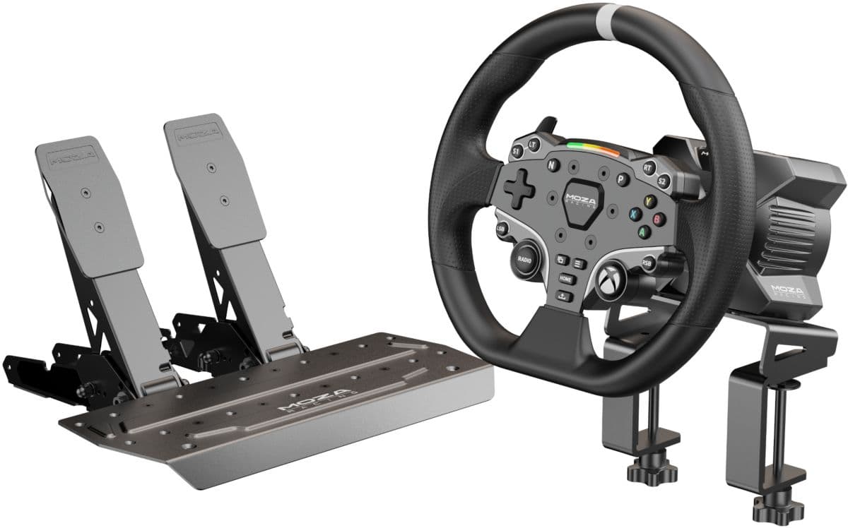 Paquete de volante y pedales MOZA RACING R3 para Xbox y PC