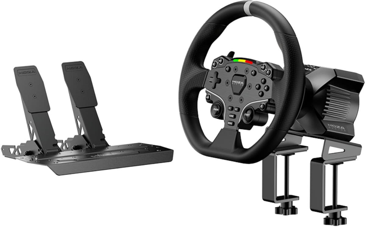 Paquete de volante y pedales MOZA RACING R3 para PC
