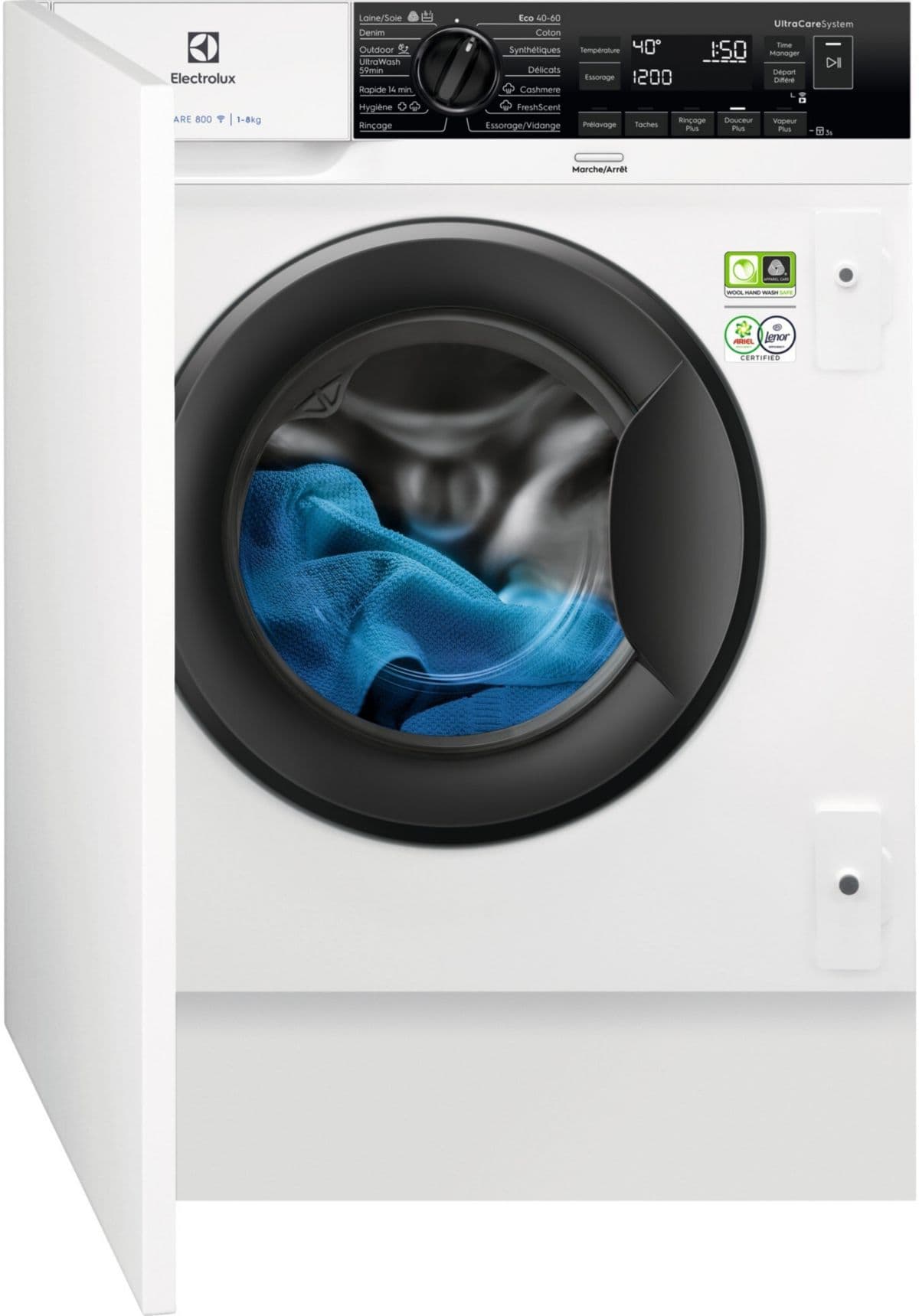 Lavadora de carga frontal integrable ELECTROLUX EW8F3814BI