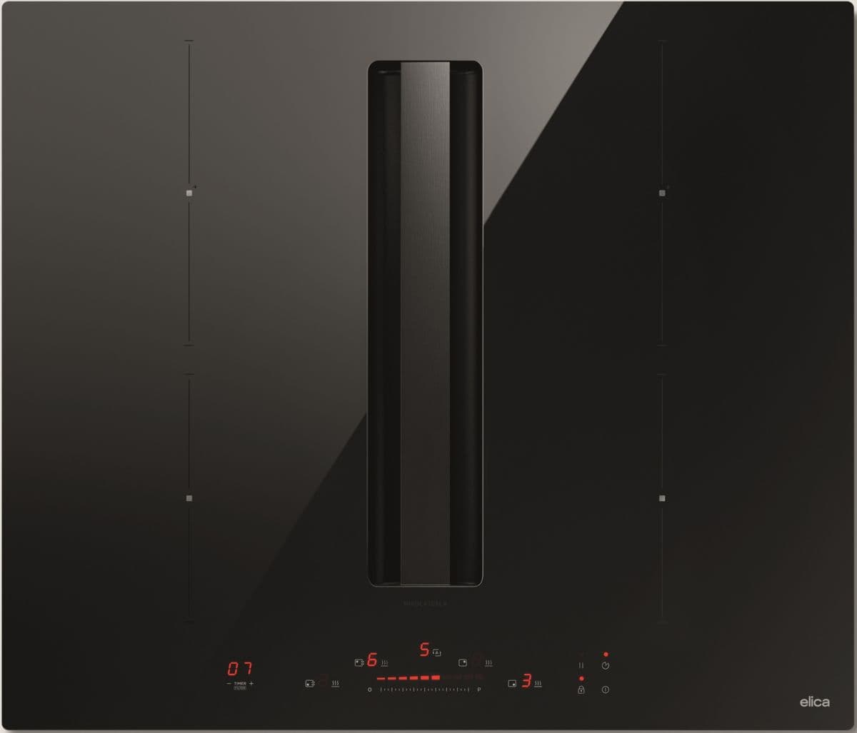 Placa de inducción con succión ELICA ALPHA B BL/F BO/60