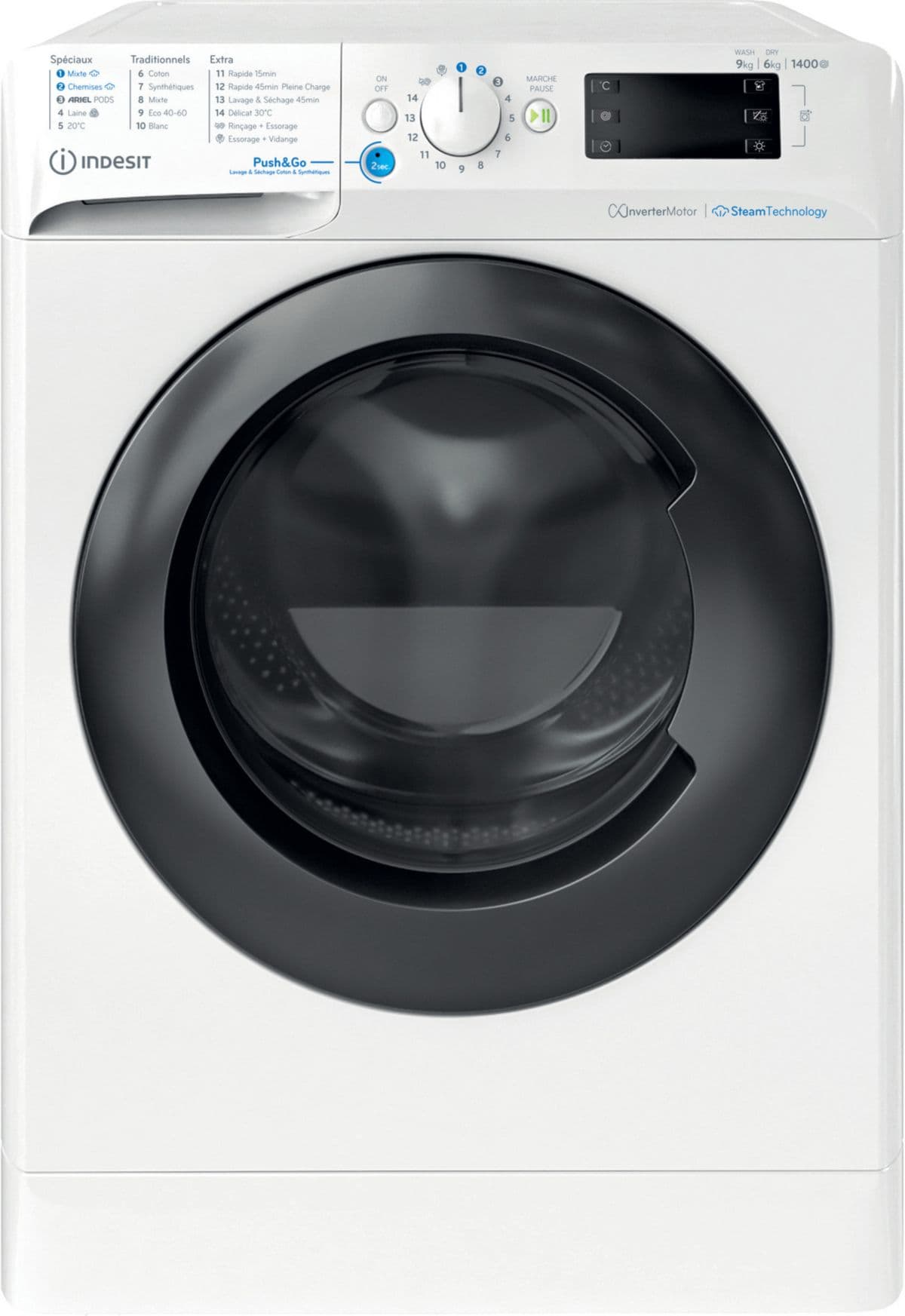 Lavadora-secadora Indesit BDE96435WKVFR de montaje frontal