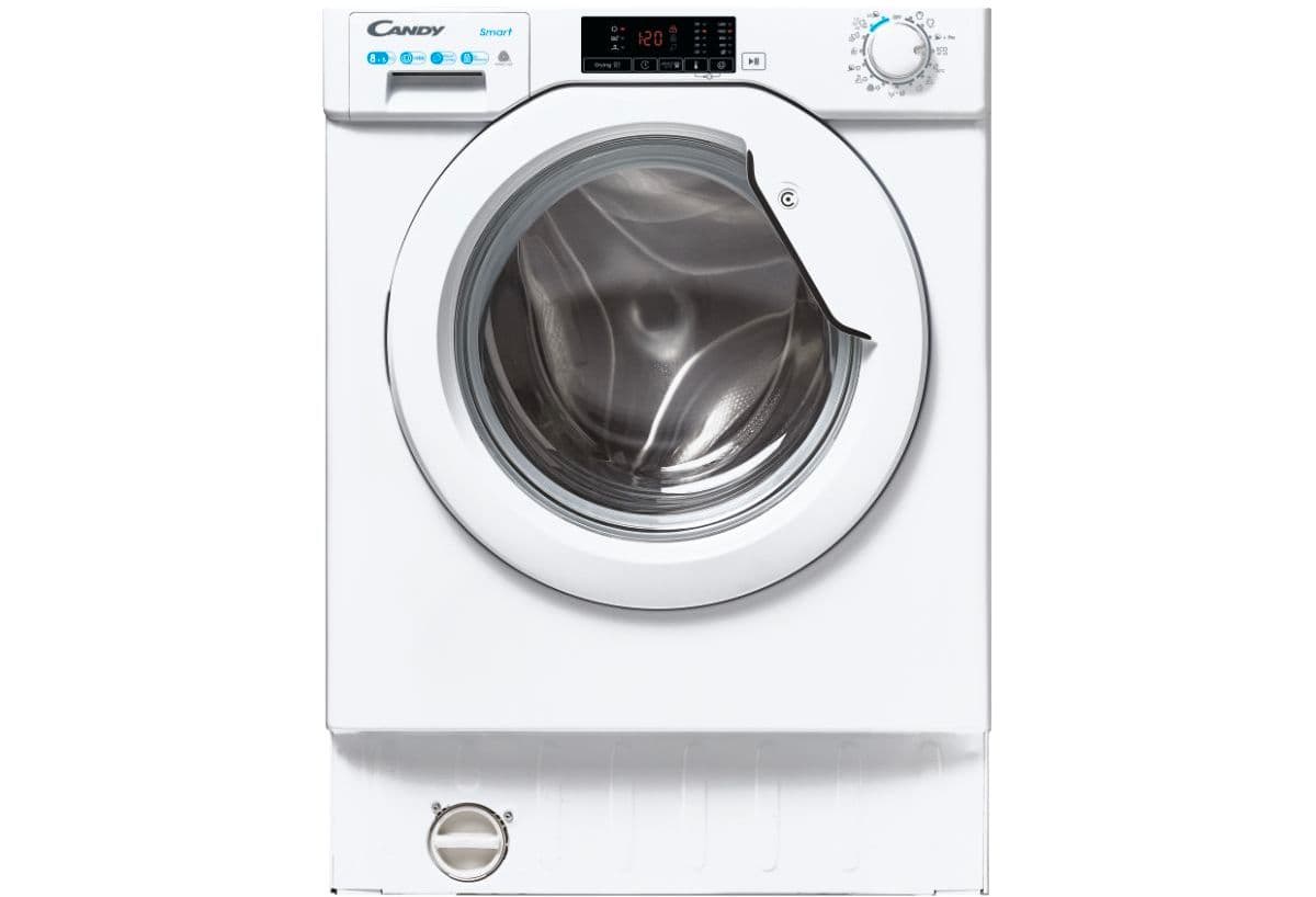 Lavadora-secadora empotrable de montaje frontal CANDY CBD 485D1E/1-S (reacondicionada)