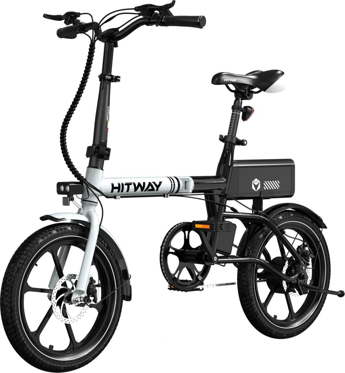 Bicicleta eléctrica plegable HITWAY de 16 pulgadas.