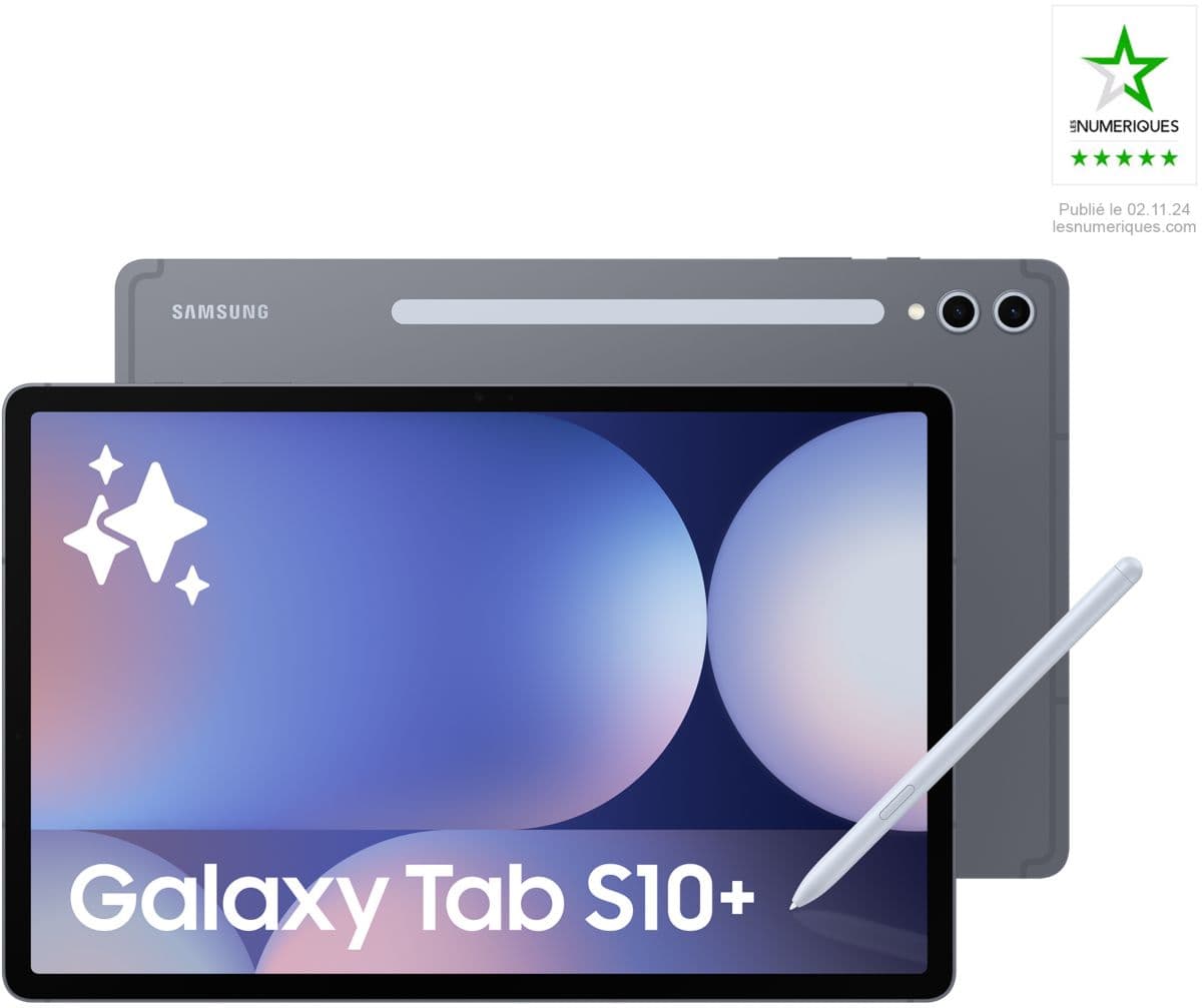 Tableta Android Samsung Galaxy Tab S10+ de 12,4″, Wi-Fi, 512 GB, gris con Galaxy AI.