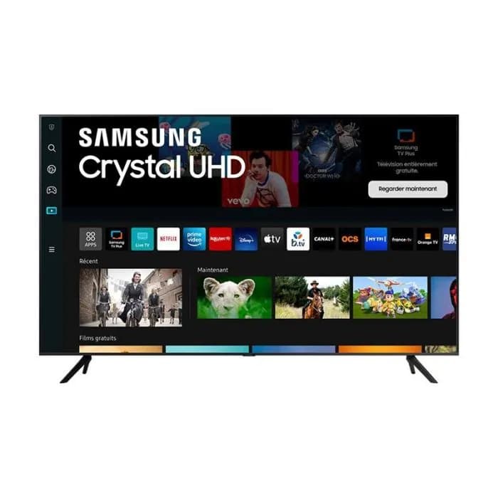 Televisor Samsung 85DU7105 de 85 pulgadas con resolución 4K UHD.
