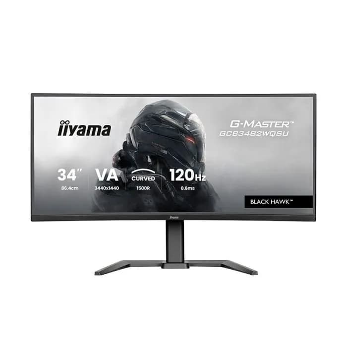Pantalla curva para PC gamer IIYAMA VA de 34″ GCB3482WQSU-B1 / Ajustable / 0,2 ms / 280 Hz