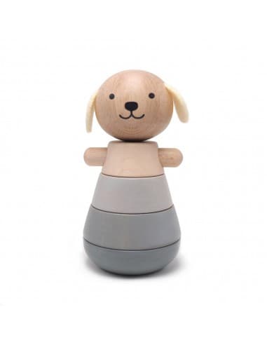 Jouet empilable en bois pyramide Chien