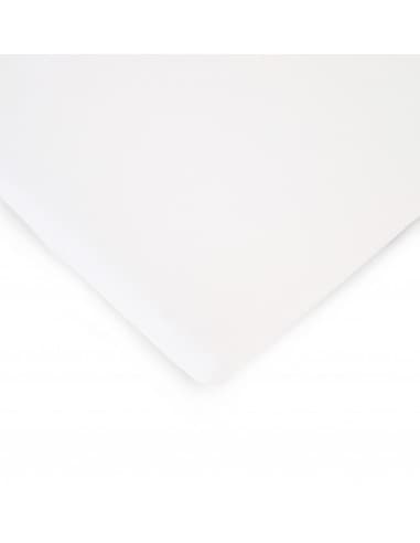 Drap housse en Jersey coton biologique blanc 60x120cm