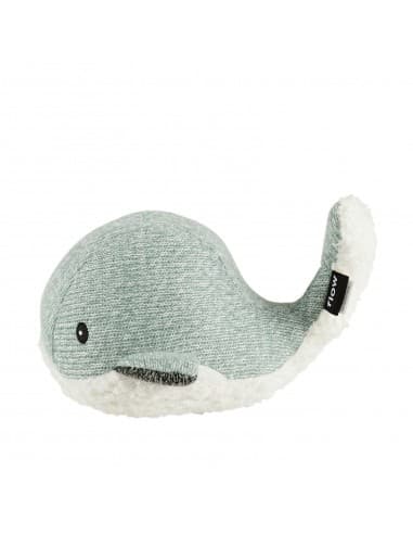 Peluche Moby Baleine Verte réconfortante musicale et bruits blancs