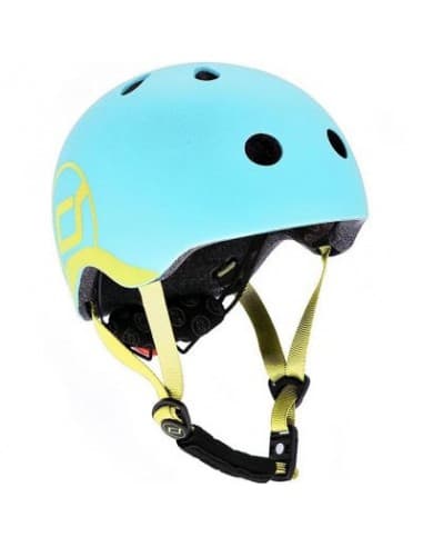 Casque de sécurité enfant pour porteur, trottinette ou vélo Bleu tuquoise Bleu XS