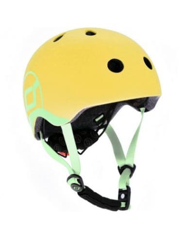 Casque de sécurité enfant pour porteur, trottinette ou vélo Jaune XS