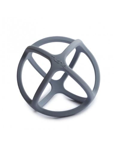 Balle de dentition Mushie Bleu Gris Bleu