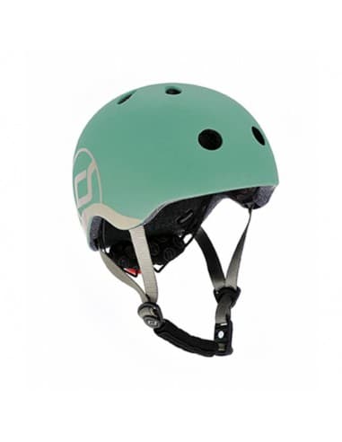Casque de sécurité enfant Scoot&Ride pour porteur, trottinette ou vélo Vert Forest Vert XS