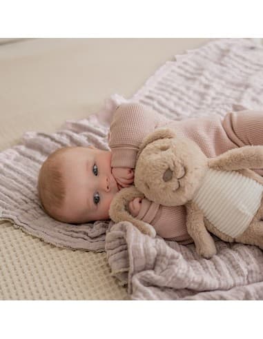 Peluche Milo Beige Lapin réconfortant musicale et bruits blancs