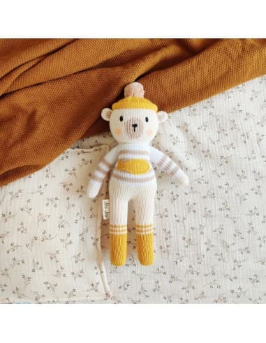 Doudou Ours polaire Yaruc Ecru LeroLero - Doudou émotionnel & solidaire