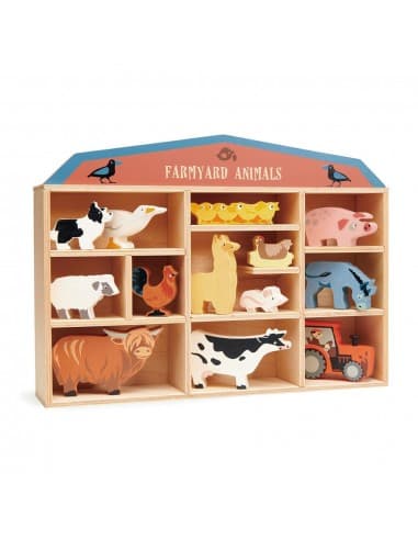 Set Animaux de la ferme en bois