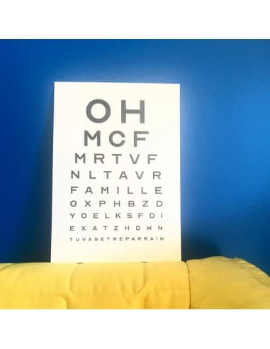 Annonce de grossesse originale - Test de vue Tu vas être Parrain