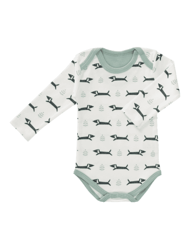 Body manches longues Blanc Chiens Blanc 6 - 12 mois