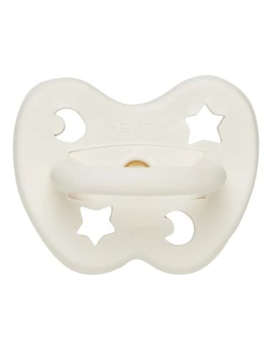 Tétine symétrique en caoutchouc naturel Blanche 3 - 36 mois