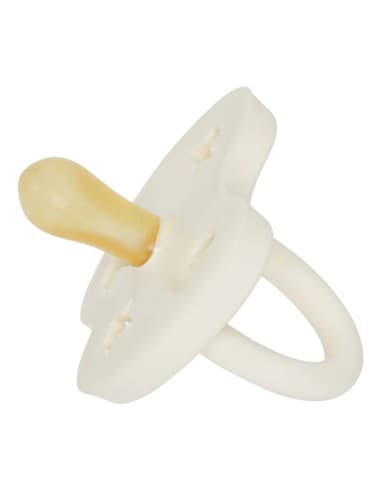 Tétine symétrique en caoutchouc naturel Blanche 0 - 3 mois