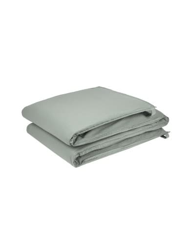 Tour de lit Wabi-Sabi Azure - Coton Lavé Coton Biologique Bleu