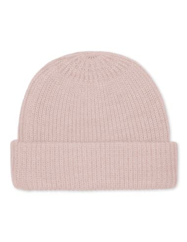 Bonnet chaud en laine de mérinos Vitum Rose Pale Rose 6 - 9 mois