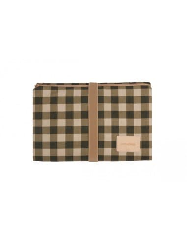Matelas à langer de voyage Hyde Park imperméable Green Checks Vert